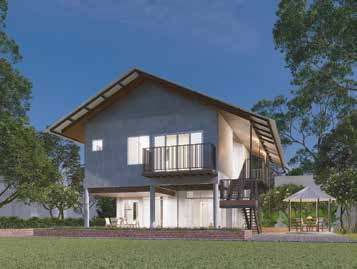 Composite Duplex Farm House — exterior view 3