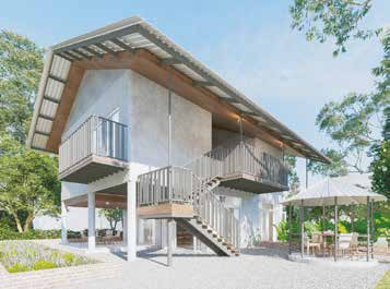 Composite Duplex Farm House — exterior view 4, continued from page 27