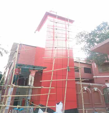 Dr. Dipu Moni's House (PWD project) — Steel Lift Core — Bangladesh